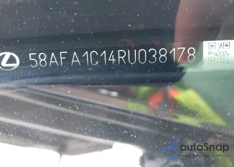 2024 Lexus Es 300H Ultra Luxury from USA, damaged, VIN 58AFA1C14RU038178